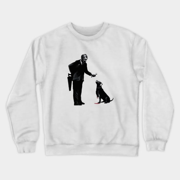 Man and Dog Crewneck Sweatshirt by GrampaTony